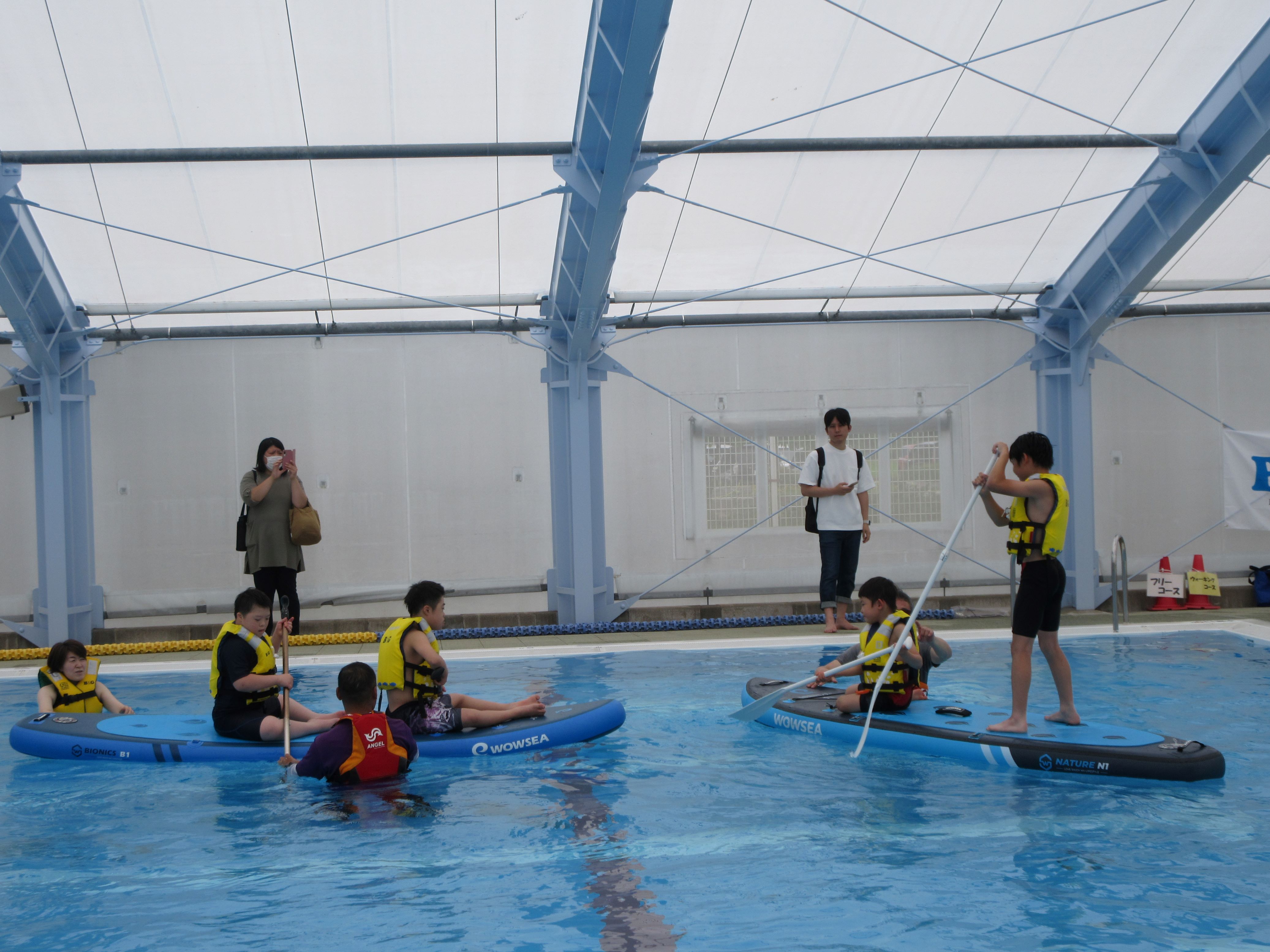 障がいのある小・中学生のB&G水に親しむ体験会