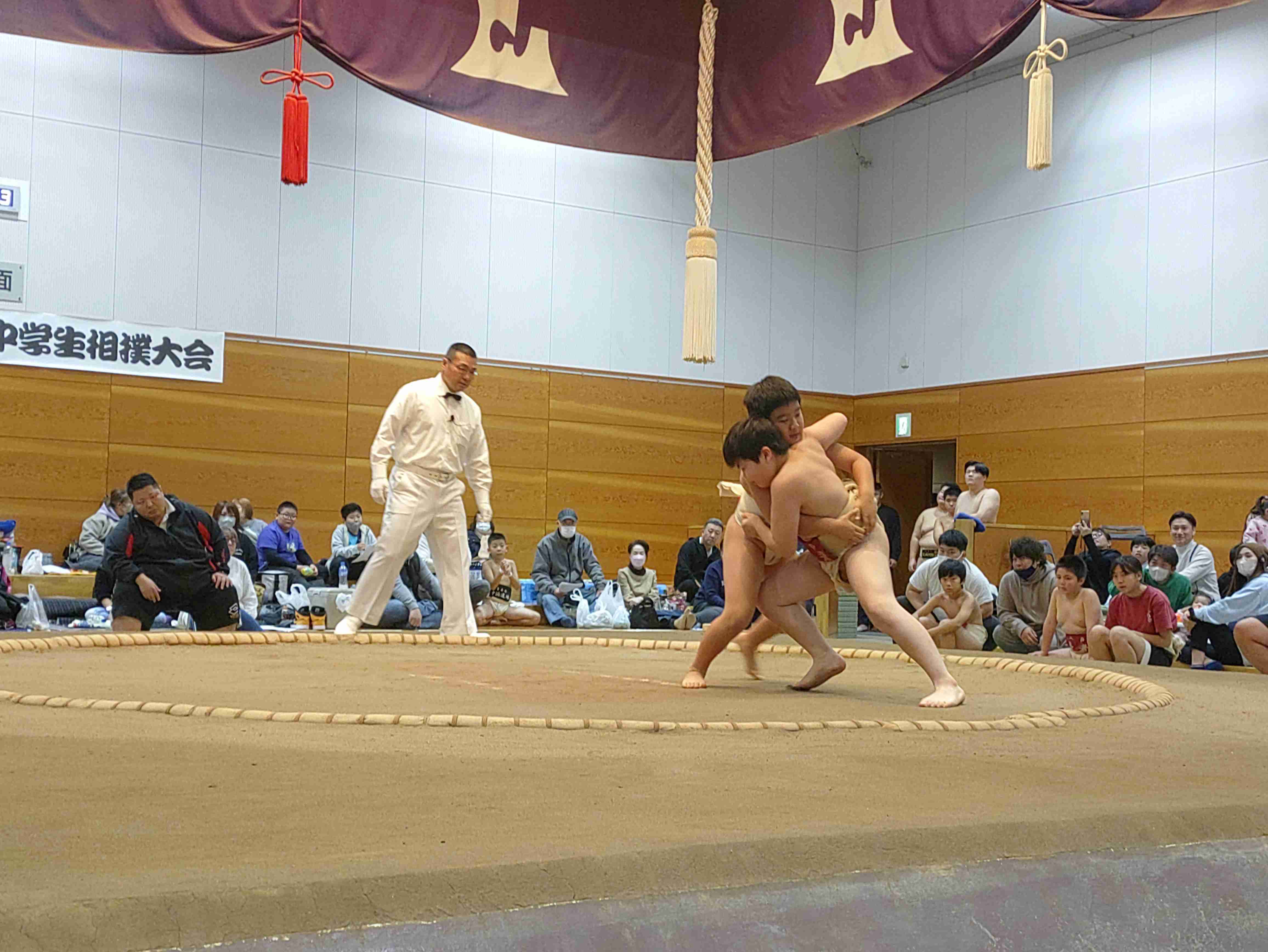 第１４回青森県武道館小学生・中学生相撲大会