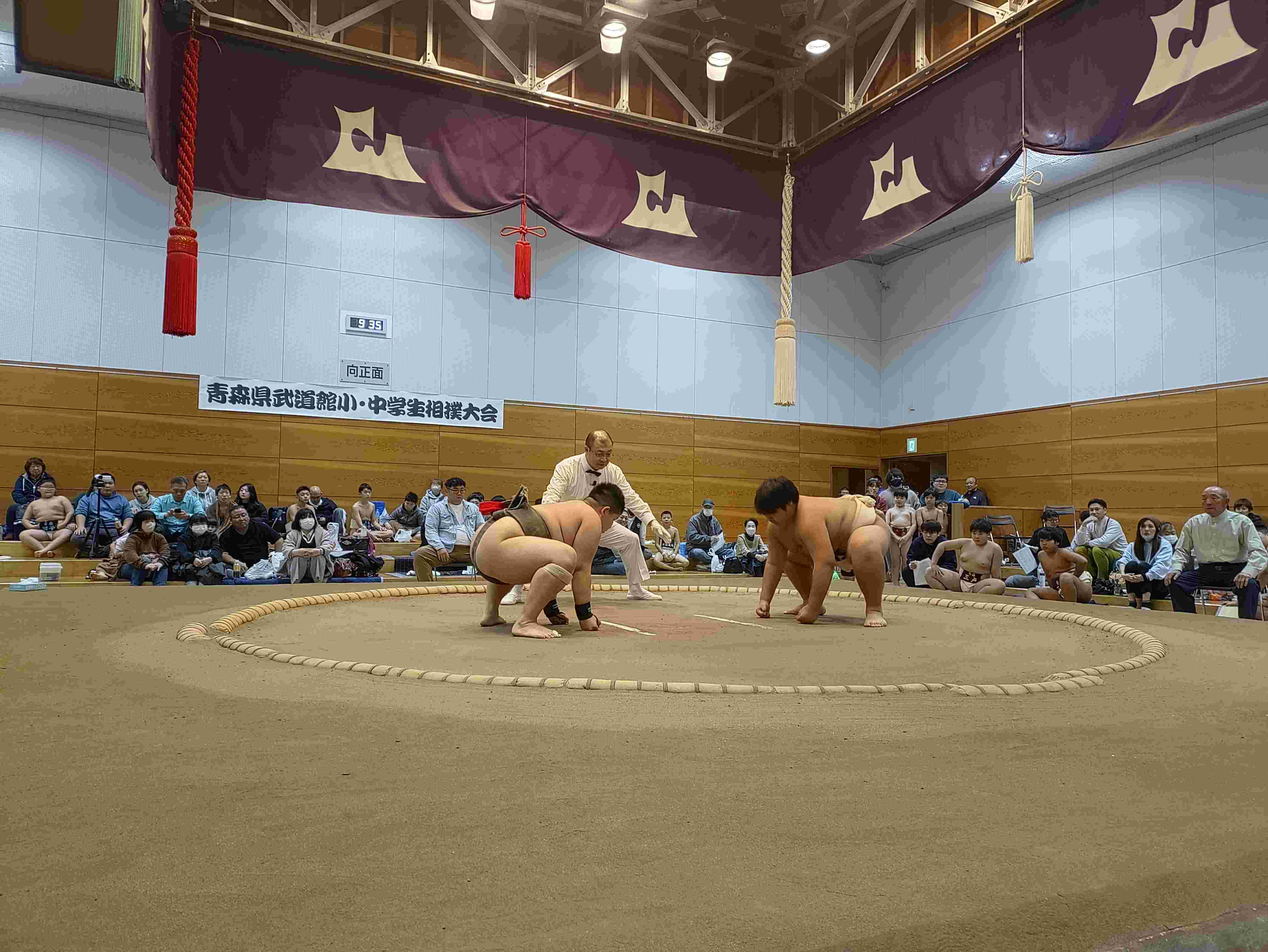 第１４回青森県武道館小学生・中学生相撲大会